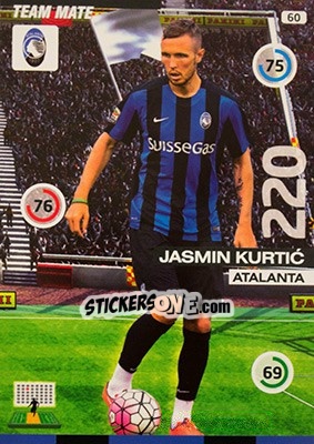 Sticker Jasmin Kurtic - Calciatori 2015-2016. Adrenalyn XL n. 60 - Panini
