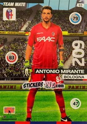 Sticker Antonio Mirante - Calciatori 2015-2016. Adrenalyn XL n. 65 - Panini