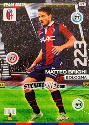 Sticker Matteo Brighi - Calciatori 2015-2016. Adrenalyn XL n. 69 - Panini