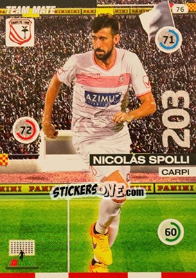 Figurina Nicolás Spolli - Calciatori 2015-2016. Adrenalyn XL - Panini