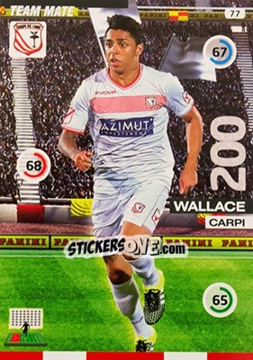 Sticker Wallace - Calciatori 2015-2016. Adrenalyn XL n. 77 - Panini