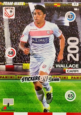 Figurina Wallace - Calciatori 2015-2016. Adrenalyn XL - Panini