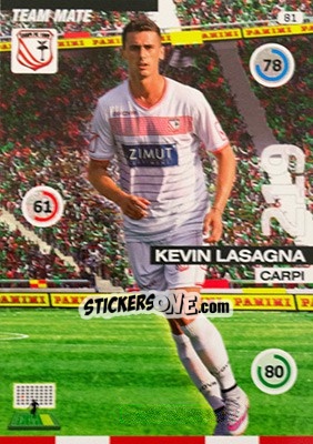 Sticker Kevin Lasagna - Calciatori 2015-2016. Adrenalyn XL n. 81 - Panini