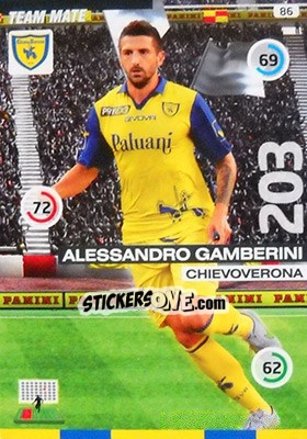 Sticker Alessandro Gamberini - Calciatori 2015-2016. Adrenalyn XL n. 86 - Panini
