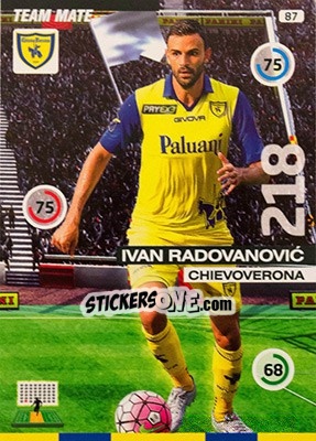 Sticker Ivan Radovanovic - Calciatori 2015-2016. Adrenalyn XL n. 87 - Panini