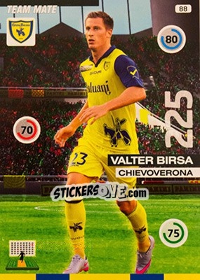 Sticker Valter Birsa - Calciatori 2015-2016. Adrenalyn XL n. 88 - Panini