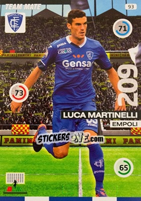 Sticker Luca Martinelli - Calciatori 2015-2016. Adrenalyn XL n. 93 - Panini