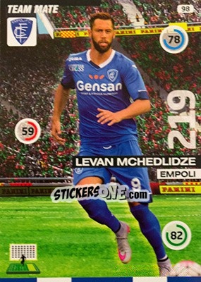Sticker Levan Mchedlidze - Calciatori 2015-2016. Adrenalyn XL n. 98 - Panini