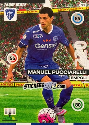 Figurina Manuel Pucciarelli - Calciatori 2015-2016. Adrenalyn XL n. 99 - Panini