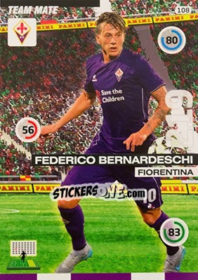 Sticker Federico Bernardeschi - Calciatori 2015-2016. Adrenalyn XL n. 108 - Panini