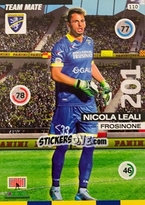 Figurina Nicola Leali - Calciatori 2015-2016. Adrenalyn XL - Panini