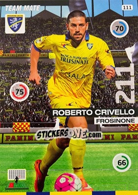 Sticker Roberto Crivello - Calciatori 2015-2016. Adrenalyn XL n. 111 - Panini