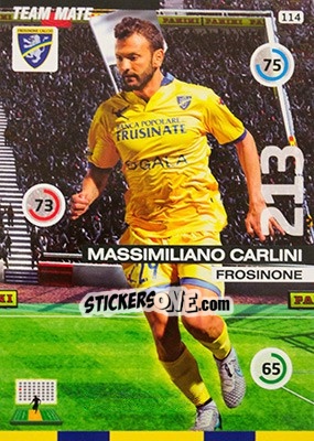 Sticker Massimiliano Carlini - Calciatori 2015-2016. Adrenalyn XL n. 114 - Panini