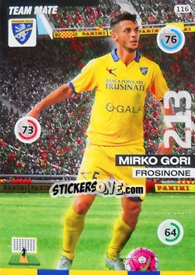 Sticker Mirko Gori - Calciatori 2015-2016. Adrenalyn XL n. 116 - Panini
