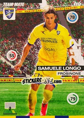 Sticker Samuele Longo - Calciatori 2015-2016. Adrenalyn XL n. 117 - Panini