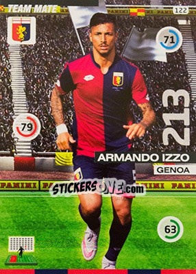 Sticker Armando Izzo - Calciatori 2015-2016. Adrenalyn XL n. 122 - Panini
