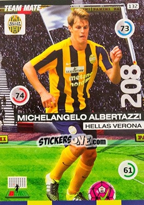 Sticker Michelangelo Albertazzi - Calciatori 2015-2016. Adrenalyn XL n. 132 - Panini
