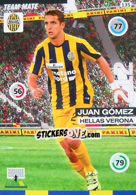 Sticker Juan Gomez - Calciatori 2015-2016. Adrenalyn XL n. 135 - Panini