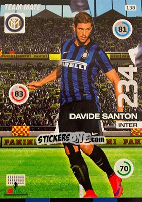 Cromo Davide Santon - Calciatori 2015-2016. Adrenalyn XL - Panini