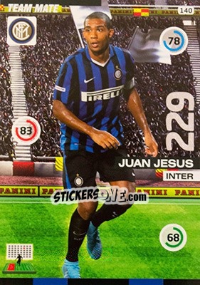Sticker Juan Jesus - Calciatori 2015-2016. Adrenalyn XL n. 140 - Panini