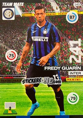 Figurina Fredy Guarín - Calciatori 2015-2016. Adrenalyn XL - Panini