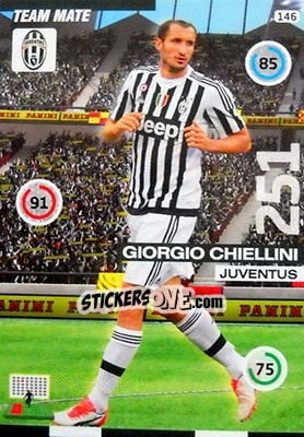 Cromo Giorgio Chiellini - Calciatori 2015-2016. Adrenalyn XL - Panini