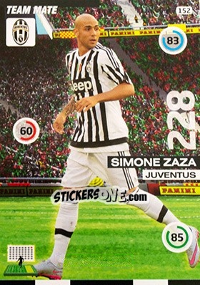 Figurina Simone Zaza - Calciatori 2015-2016. Adrenalyn XL - Panini