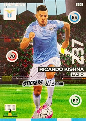 Sticker Ricardo Kishna - Calciatori 2015-2016. Adrenalyn XL n. 160 - Panini