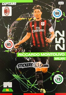 Figurina Riccardo Montolivo - Calciatori 2015-2016. Adrenalyn XL n. 163 - Panini