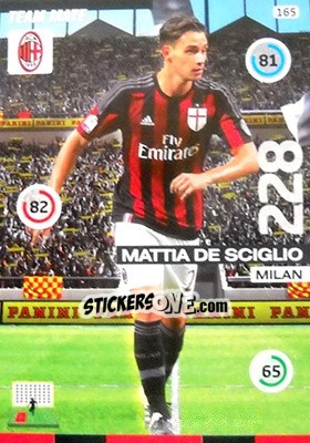Sticker Mattia De Sciglio - Calciatori 2015-2016. Adrenalyn XL n. 165 - Panini
