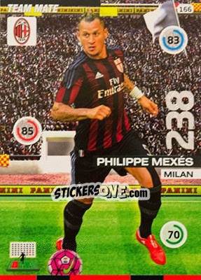 Cromo Philippe Mexès - Calciatori 2015-2016. Adrenalyn XL - Panini