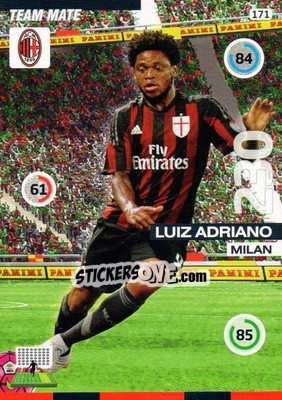 Cromo Luiz Adriano - Calciatori 2015-2016. Adrenalyn XL - Panini