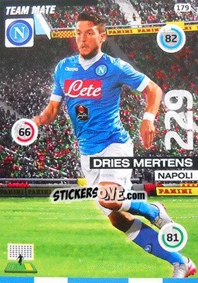Sticker Dries Mertens - Calciatori 2015-2016. Adrenalyn XL n. 179 - Panini