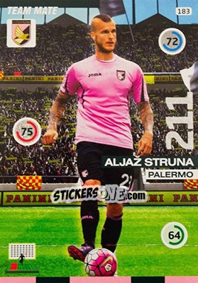 Sticker Aljaž Struna - Calciatori 2015-2016. Adrenalyn XL n. 183 - Panini