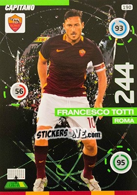 Figurina Francesco Totti - Calciatori 2015-2016. Adrenalyn XL - Panini