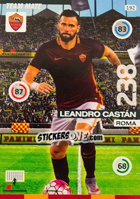 Sticker Leandro Castán - Calciatori 2015-2016. Adrenalyn XL - Panini