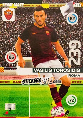 Sticker Vasilīs Torosidīs - Calciatori 2015-2016. Adrenalyn XL n. 193 - Panini