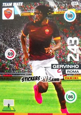 Sticker Gervinho - Calciatori 2015-2016. Adrenalyn XL n. 197 - Panini