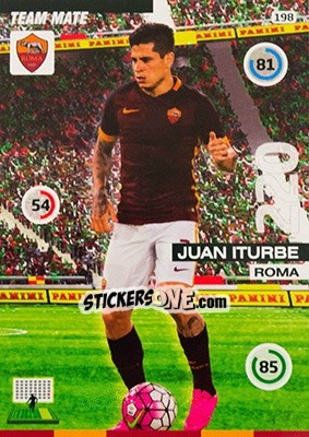 Sticker Juan Iturbe - Calciatori 2015-2016. Adrenalyn XL n. 198 - Panini