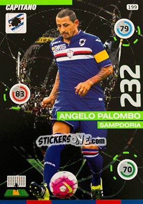 Sticker Angelo Palombo - Calciatori 2015-2016. Adrenalyn XL n. 199 - Panini