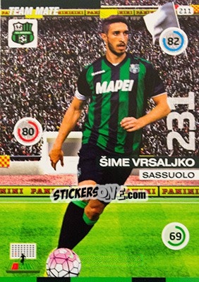 Sticker Šime Vrsaljko - Calciatori 2015-2016. Adrenalyn XL n. 211 - Panini