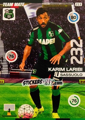 Sticker Karim Laribi - Calciatori 2015-2016. Adrenalyn XL n. 213 - Panini