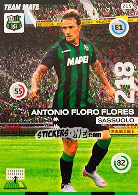 Sticker Antonio Floro Flores - Calciatori 2015-2016. Adrenalyn XL n. 215 - Panini