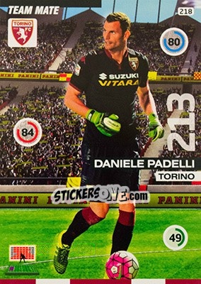 Sticker Daniele Padelli - Calciatori 2015-2016. Adrenalyn XL n. 218 - Panini