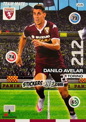 Sticker Danilo Avelar - Calciatori 2015-2016. Adrenalyn XL n. 219 - Panini