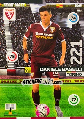Sticker Daniele Baselli - Calciatori 2015-2016. Adrenalyn XL n. 221 - Panini
