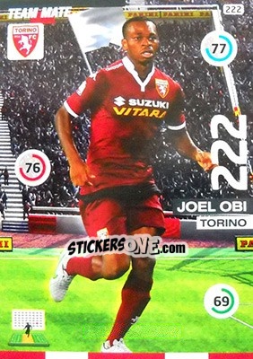 Sticker Joel Obi - Calciatori 2015-2016. Adrenalyn XL n. 222 - Panini