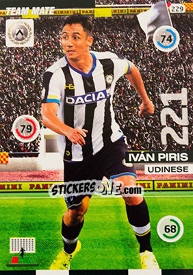 Sticker Ivan Piris - Calciatori 2015-2016. Adrenalyn XL n. 229 - Panini