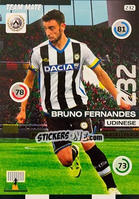 Sticker Bruno Fernandes - Calciatori 2015-2016. Adrenalyn XL n. 232 - Panini