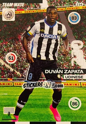 Figurina Duván Zapata - Calciatori 2015-2016. Adrenalyn XL - Panini